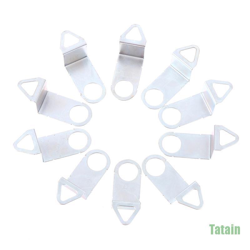 Bộ 10 móc treo đồng hồ kim loại gắn tường DIY