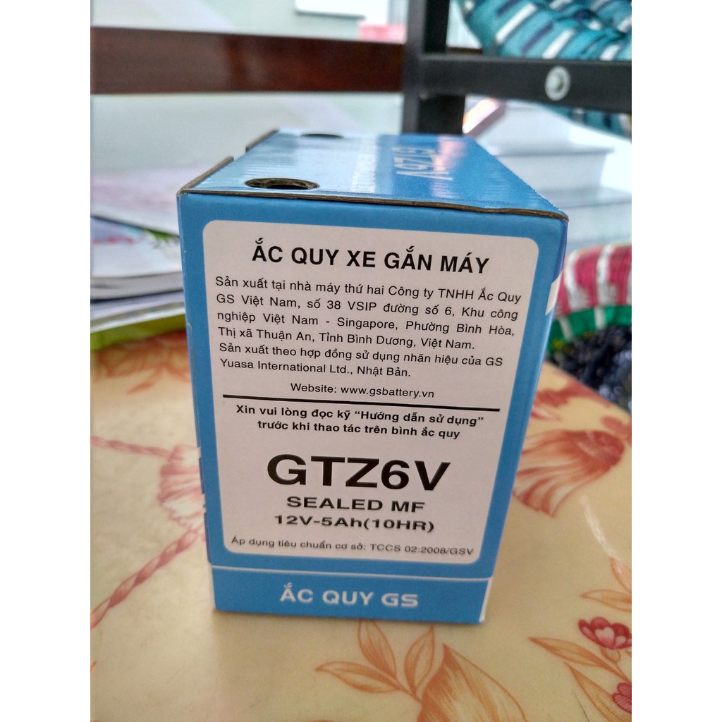 Ắc Quy GS GTZ6V (12V5AH)