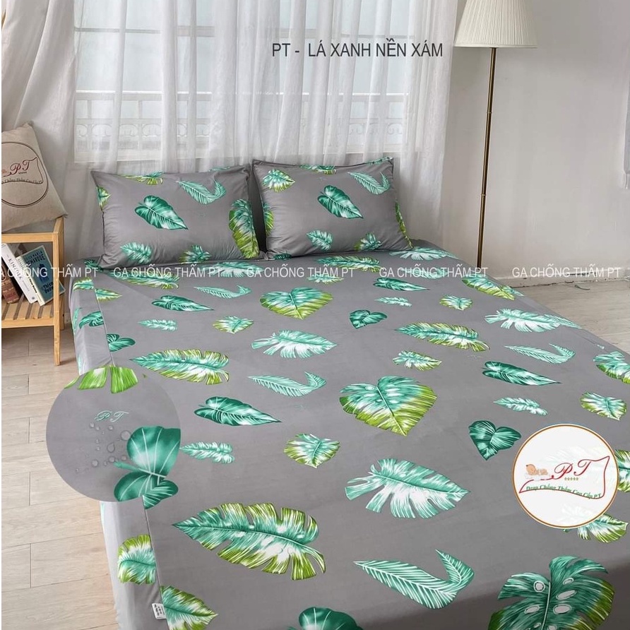 Ga chống thấm cotton cho bé, drap chống thấm nước cao cấp pt chính hãng bọc đệm bảo vệ nệm mềm mịn mát