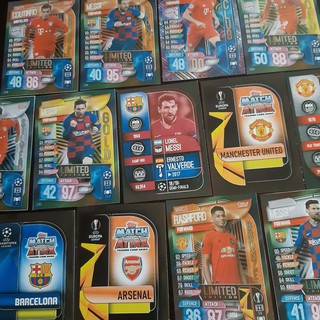 [THẺ IN] Thẻ cầu thủ Match Attax kích thước thẻ Châu Âu tự chọn thẻ