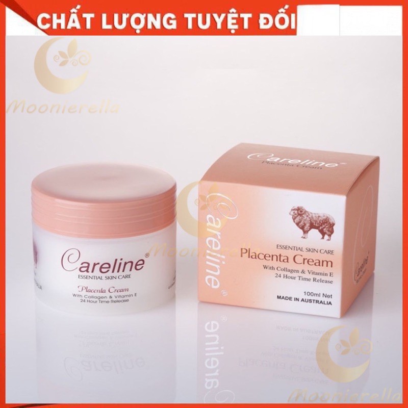 [CHÍNH HÃNG] Kem Trắng Da Nhau Thai Cừu Placenta Cream CARELINE ÚC - Dưỡng Da, Chống Lão Hóa