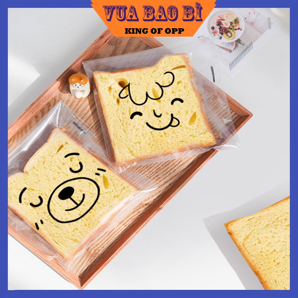 Túi đựng bánh kẹo họa tiết, dán miệng, loại 21 cmx15 cm - VUA BAO BÌ