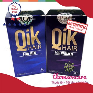 {{{ BÃO SALE }}} Qik Hair hỗ trợ cải thiện tình trạng rụng tóc - Dành cho cả nam và nữ - Chính hãng Siêu hot