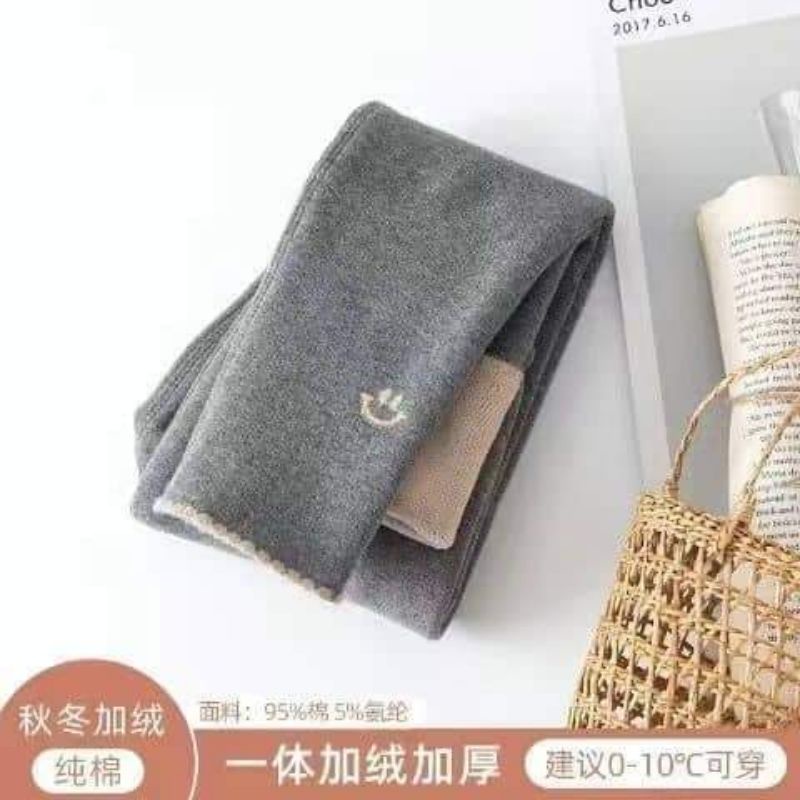 Quần legging lót nỉ bé gái siêu ấm