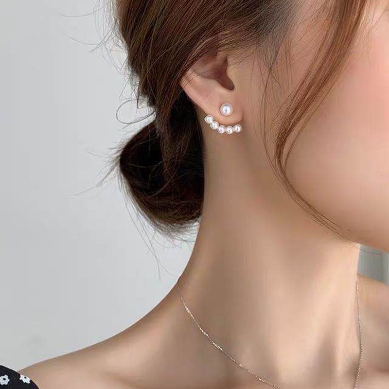 Khuyên Tai Kim Bạc Hai Cách Đeo Thời Trang Hàn Quốc
