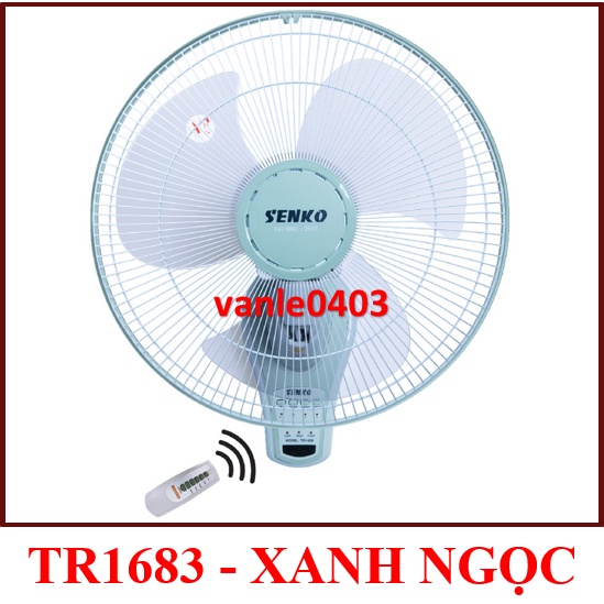 Quạt senkoĐƯỢC CHỌN MÀUGIAO HÀNG TRONG 60 PHÚTquạt treo tường có điều khiển senko TR1683