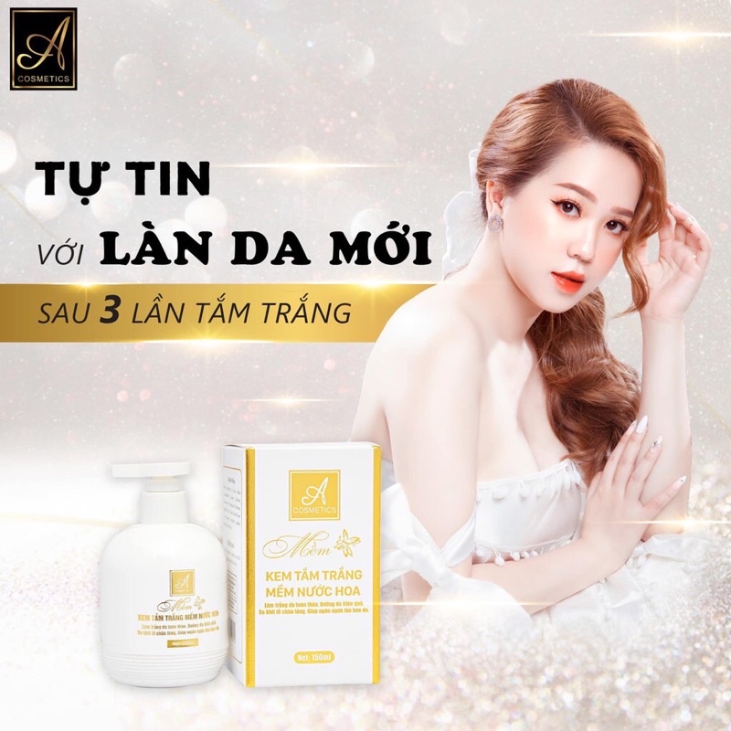 Kem tắm trắng mềm nước hoa A COSMETICS 150ML,Siêu Kích Trắng Tự Nhiên,Mềm Mịn Da BEAUTY CARE | BigBuy360 - bigbuy360.vn