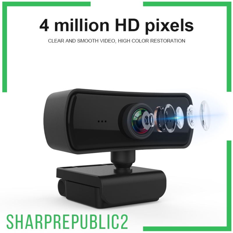 Set 2 Webcam Sharprepublic2 1440p Hd 4k Usb 2.0 Kèm Micro | BigBuy360 - bigbuy360.vn