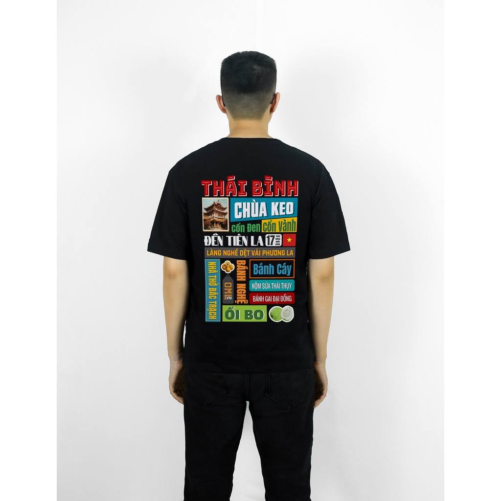 Áo Thun Tay Lỡ Nam Nữ Thái Bình, Áo Phông Unisex Đen Trắng - Local Brand PRANCE