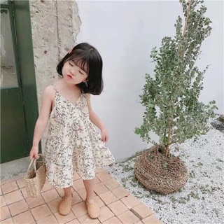 Váy hoa nhí hoạ tiết xinh xắn cho bé 2-7 tuổi