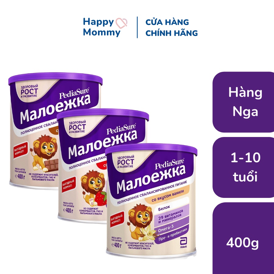 Sữa bột Pediasure Nga 400g đủ vị - Hàng nội địa bay air