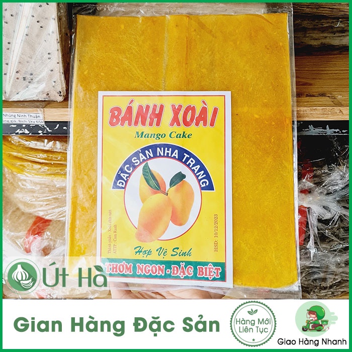 Bánh Xoài Nha Trang Bịch 200gr Vị Ngọt Thanh Chua Dai Tự Nhiên - Út Hà Đặc Sản
