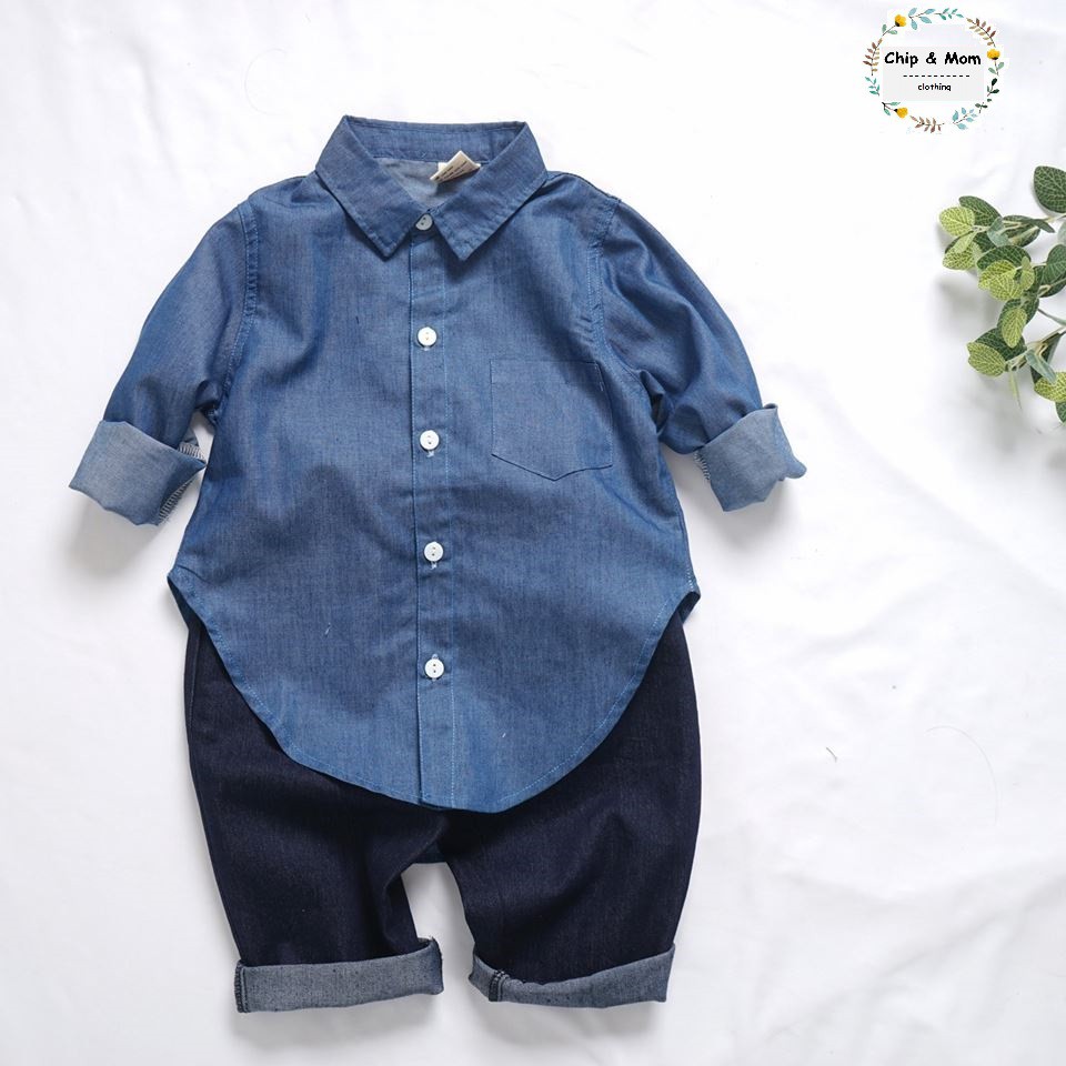 [XẢ KHO] SƠ MI BÒ DENIM - KO BAO GIỜ HẾT MỐT- CỰC XINH CHO BÉ TRAI VÀ GÁI