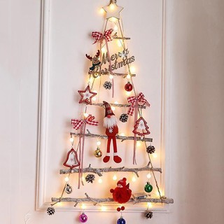 Cây Thông gỗ Noel treo tường cao 1m trang trí Giáng Sinh (không bao gồm phụ kiện)