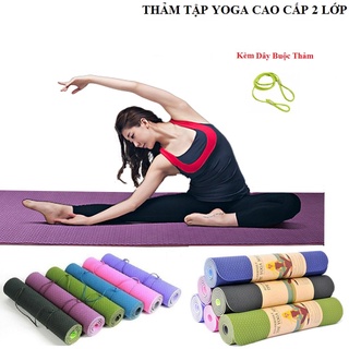 THẢM TẬP YOGA TPE CAO CẤP 2 LỚP 6MM