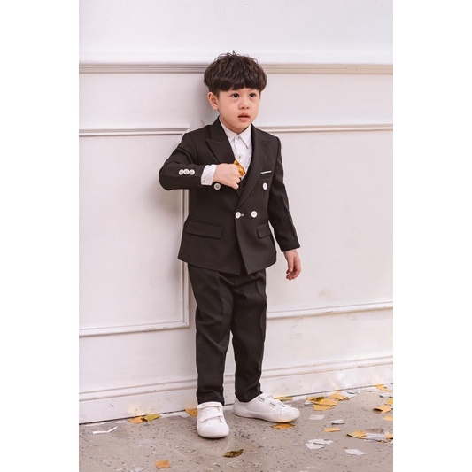 Bộ vest bé trai  4 cúc HÀNG THIẾT KẾ