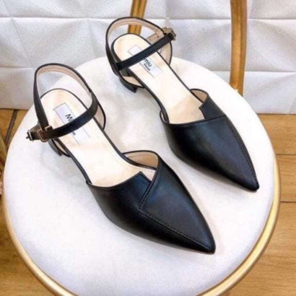 Giày dép sandal bít mũi quai hậu, cao gót 5p siêu xinh