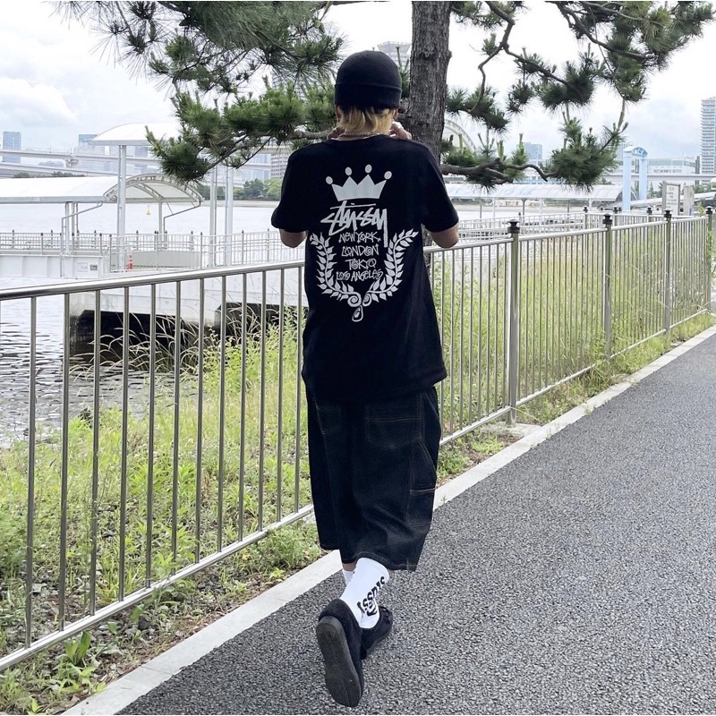 Áo Thun Stussy Crown Wreath 100% CÓ SẴN