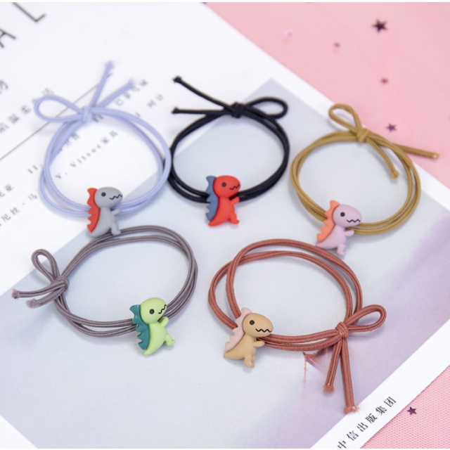 Dây buộc tóc, chun tóc, cột tóc khủng long kute   Clovershop68
