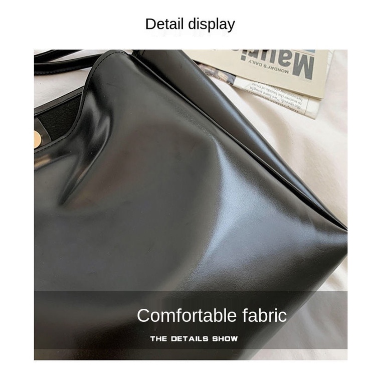 Túi tote đeo vai cỡ lớn thiết kế đơn giản thời trang Hàn Quốc 2020 dành cho nữ