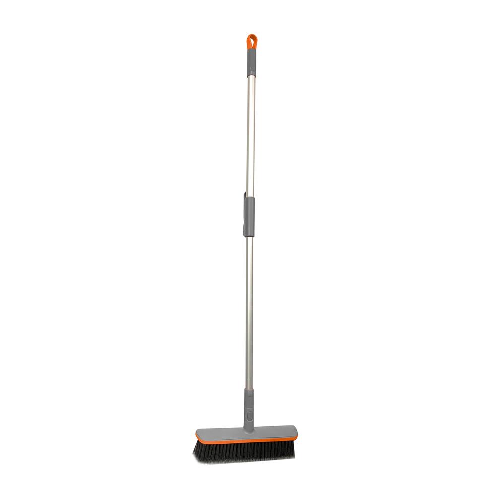 HomeBase ME LIVING Chổi PVC có thể điều chỉnh được lên đến 33cm có tay cầm ZURE W34xH136xD5cm màu xám/đỏ