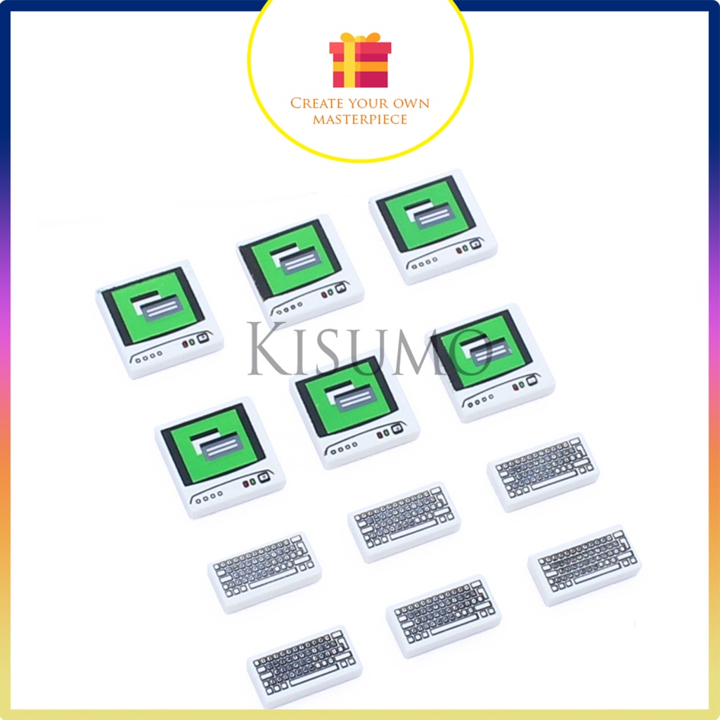 Đồ chơi giáo dục lắp ráp   logo moc 1 bộ máy tính như hình 9b