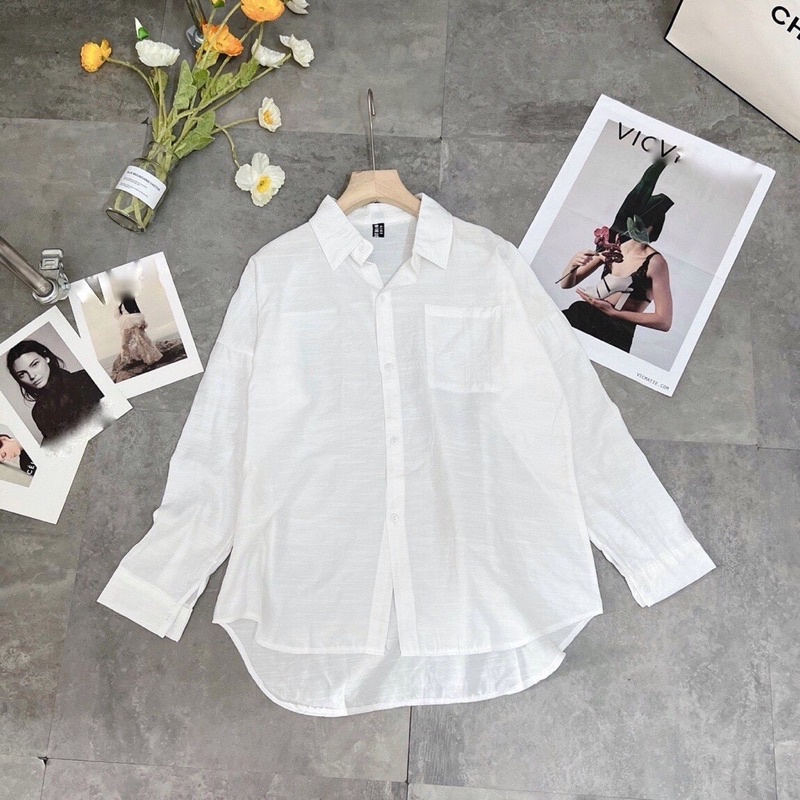 ÁO SƠ MI TRƠN ĐŨI HÀNG QC CAO CẤP TAY DÀI- HÀNG LOẠI 1 CHẤT ĐẸP CHIZISHOP SM002