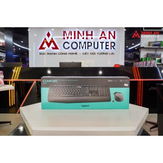 Bộ bàn phím chuột không dây logitech mk345 wireless - hàng chính hãng