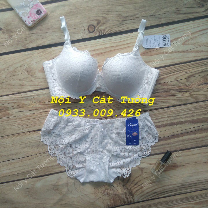 Bộ đồ lót Boya ren 3 móc,mút kép mỏng, có gọng 003L | BigBuy360 - bigbuy360.vn