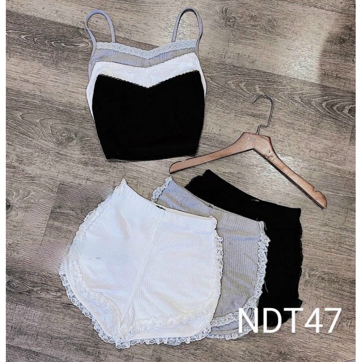 Sét bộ áo 2 dây + quần chạy viền chất thun Gân Cam Kết Hàng Y Hình Kèm Ảnh Thật Chính Chủ ( Size từ 40-53kg )