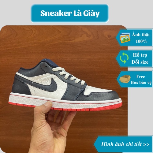 Giày thể thao sneaker jordan 1 low Obsidian Ember Glow - Fullbox [ Bản Cao Cấp ]