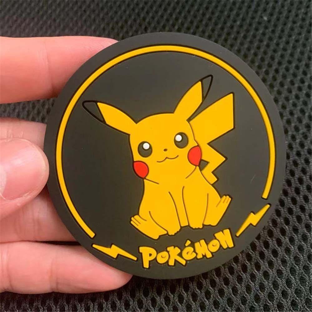AUGUSTINE Đế Lót Ly Trong Suốt Chống Trượt Hình Pikachu Đáng Yêu