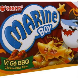 Bánh cá vị gà BBQ Orion Marine Boy 35g