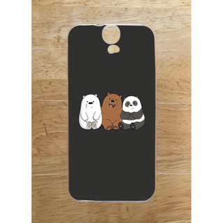 Ốp Lưng HTC One E9 / E9 Plus  (Dẻo) - Hình Gấu Thỏ Heo