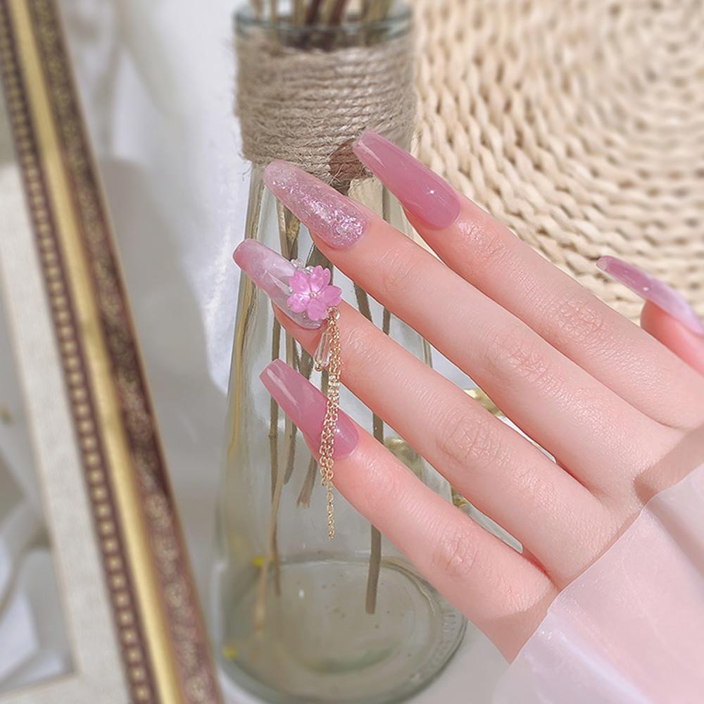 OCEANMAP Phụ Kiện Trang Trí Móng Tay 3D Hình Hoa Xinh Xắn