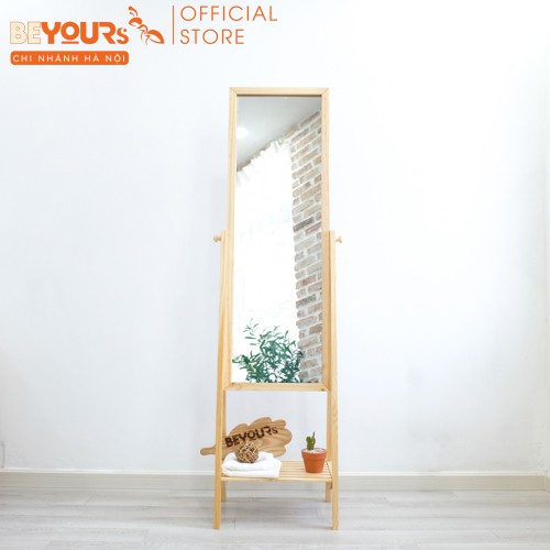 Gương Soi Toàn Thân Phối Kệ BEYOURs Shelf Mirror Nội Thất Kiểu Hàn Lắp Ráp