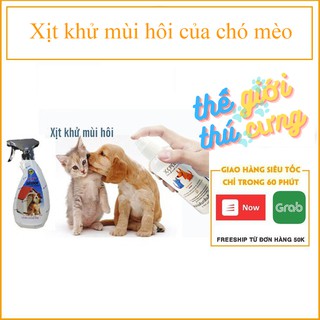 Xịt khử mùi hôi của chó mèo (2 loại) XC-Pet 100ml và FAY 350ml diệt khuẩn môi trường