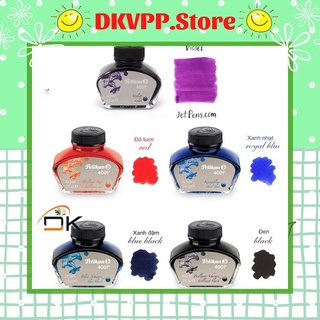 Mực pelikan 4001/mực đức - dkvpp.store, lọ mực 62,5ml xanh, đen, đỏ, tím màu chuẩn, viết đẹp không lắng cặn