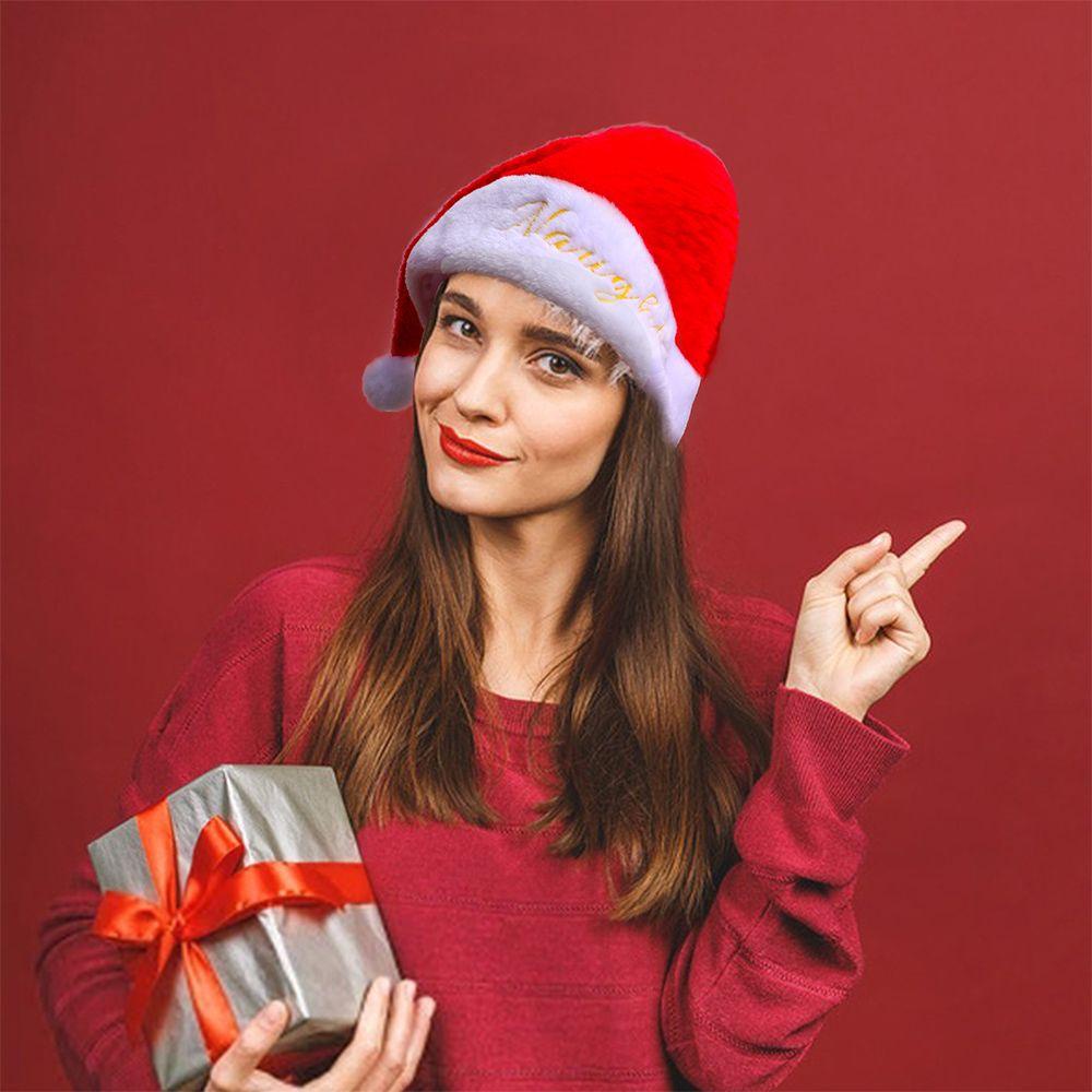 PINEVN Mũ Ông Già Noel Vải Lông Xinh Xắn