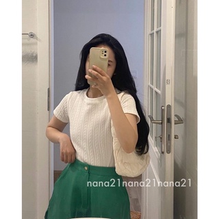 Pull croptop hoạ tiết Nana21 Nanastore21