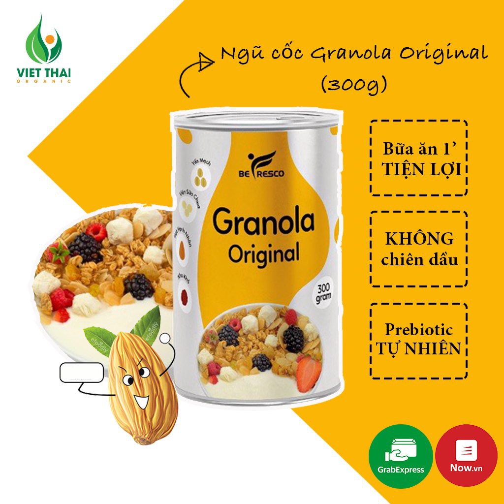 [MỚI VỀ!] Ngũ Cốc Granola Giảm Cân Ăn Sáng Ăn Kiêng Vị Hoa Quả Trái Cây Mix Sữa Chua Sấy Khô Siêu Ngon Befresco (300G)