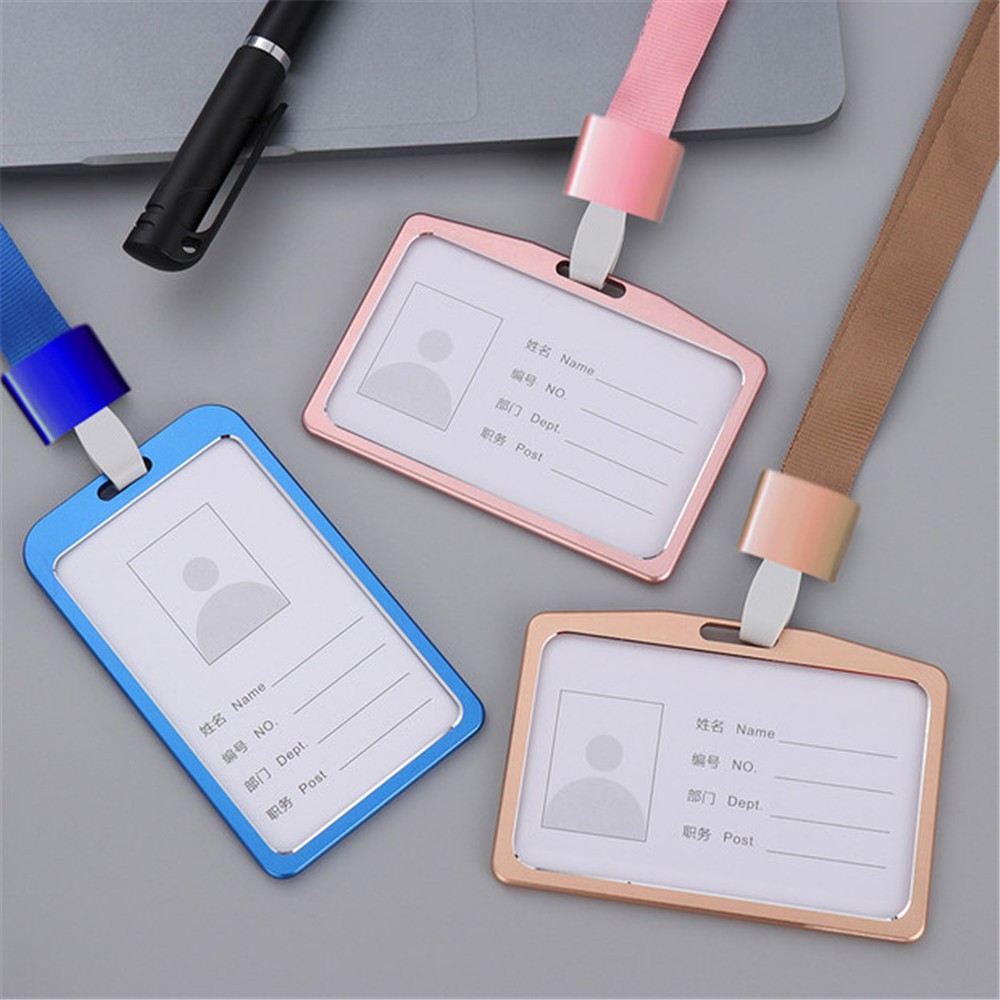 Forever Mới Ví Đựng Thẻ ID Bằng Hợp Kim Nhôm Nhiều Màu Sắc Dành Cho Văn Phòng Trường Học