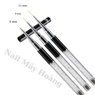 Cọ nét vẽ móng cán đá sịn Đủ size 6- 9- 11mm ( màu cọ sẽ thay đổi theo lô sx của cty)
