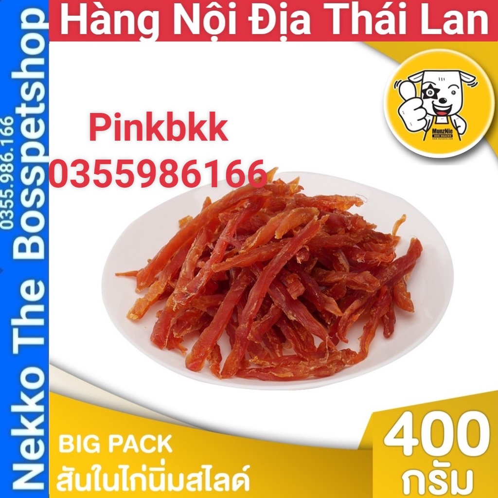 (GIÁ SỈ) Snack ăn vặt Mèo và Chó Gà khô Munznie⚡NỘI ĐỊA THÁI⚡nhập trực tiếp Thái Lan không qua trung gian ⚡ 20 mẫu