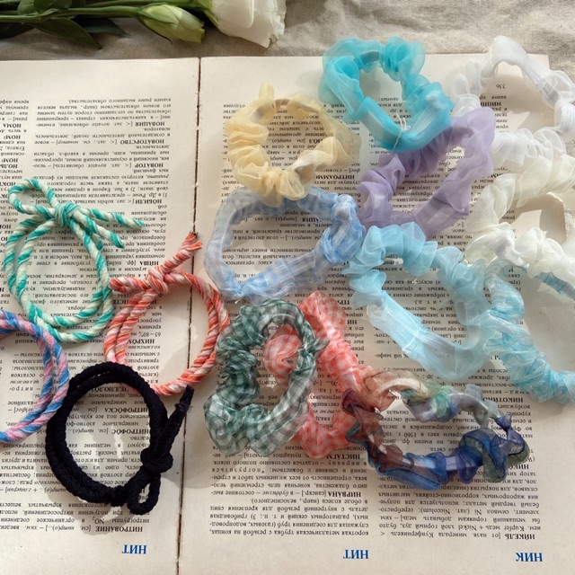 Dây buộc tóc💗Chun buộc tóc Scrunchies Mini ( giao màu Ngẫu nhiên)