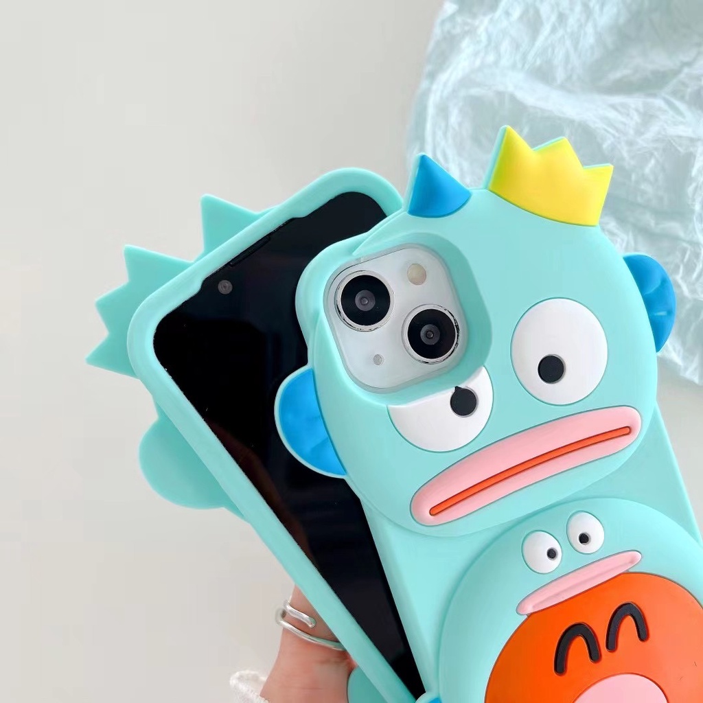 Ốp Điện Thoại Silicon Mềm Hình Quái Vật Cá 3D Cho Iphone 12 pro max 11 pro max xs max xr x 13promax