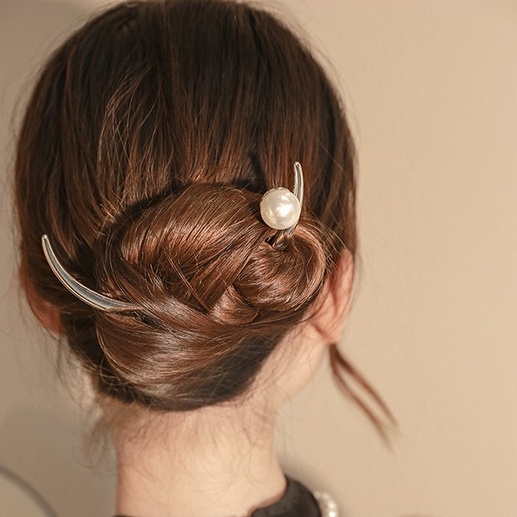 Hàng Mới Về Mới Trâm Cài Tóc Hình Bán Nguyệt Phong Cách Retro Cho Nữ