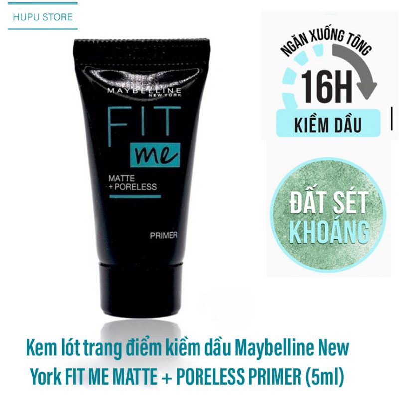 Kem Lót Kiềm Dầu Maybelline Matte + Poreless Primer With Clay (SPF 20)