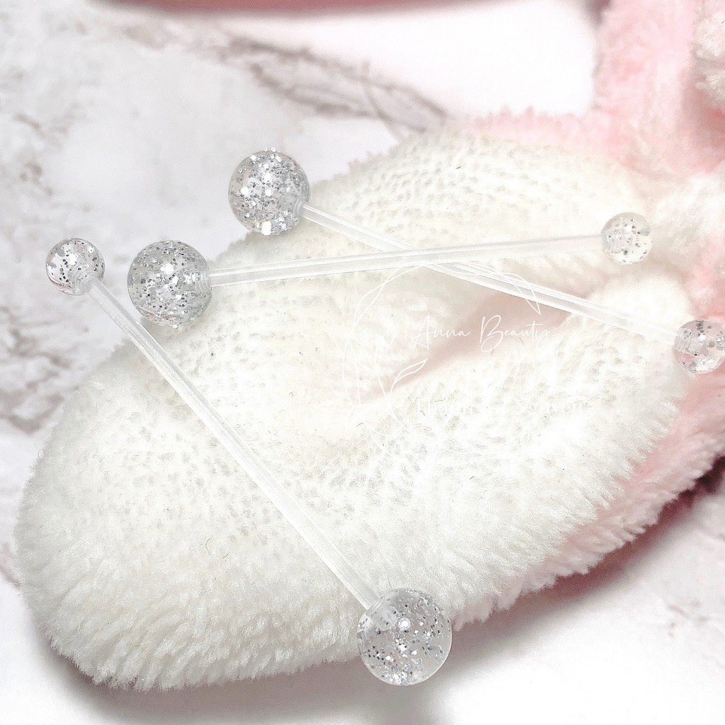 Khuyên rốn dành cho những bạn bầu bí bằng nhựa sinh học JOLLY không gây kích ứng da xỏ khuyên