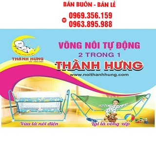Nôi võng tự đưa cho bé ( sản phẩm có khung +nôi+ màn chưa có máy đưa)